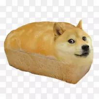 狗咬面包