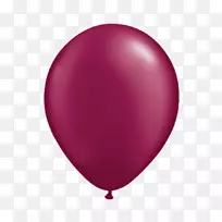 气球粉红色珍珠紫红色勃艮第-勃艮第
