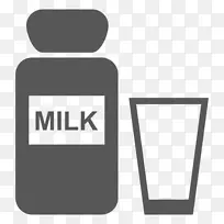 牛奶瓶电脑图标-牛奶