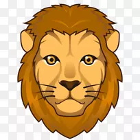 狮子表情画短信剪辑艺术.狮子脸