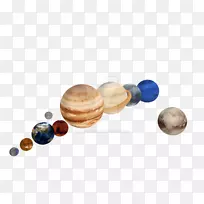 地球，九颗行星，太阳系，土星-太阳