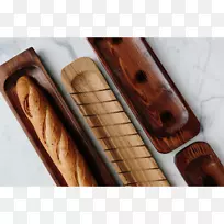 法式面包，法国菜，欧洲菜，丹麦糕点面包-木板