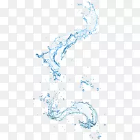 淡水滴水净化饮用水-白色飞溅