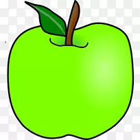 苹果铅笔剪贴画-绿色苹果