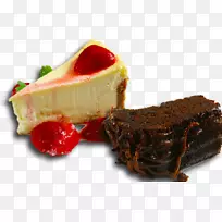 奶酪蛋糕厂无糖巧克力蛋糕巧克力布朗尼比萨饼-甜点