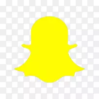 电脑图标Snapchat剪贴画黄色背景