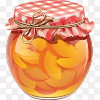 明胶甜点水果保存罐夹艺术果酱