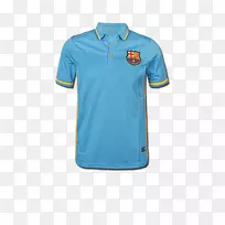 T恤衫俱乐部巴塞罗那马球衫蓝色运动衫