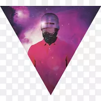 粉红色紫红色三角形-RoboCop
