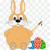 复活节兔子彩蛋圣诞卡-复活节兔子