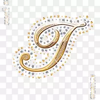 字母哥特式字母表j黄金