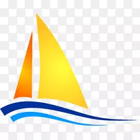 帆船航行电脑图标剪辑艺术船和游艇