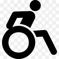 轮椅残疾国际通行标志计算机图标剪贴画.轮椅