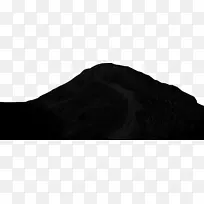 黑白单色摄影毛皮外套-山丘