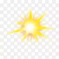 天空阳光黄色桌面壁纸特写爆炸