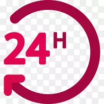 电脑图标运送物流-24小时
