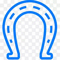 马蹄形计算机图标幸运符号-马蹄