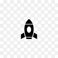 计算机图标火箭航天器鼻锥火箭