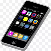 iphone 4三星银河电话剪辑艺术-智能手机