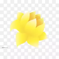花花瓣黄色桌面壁纸