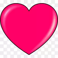心脏缩略图夹艺术-粉红色心脏