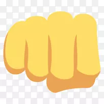 Emojipedia举起拳头