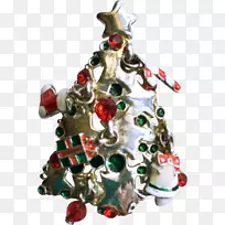 圣诞节装饰品圣诞树胸针