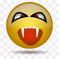 笑脸吸血鬼表情YouTube剪贴画-笑脸