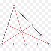 质心三角形中心中位高度
