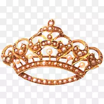 金冠公主王冠剪贴画-银冠