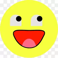 表情微笑卡通剪贴画-表情
