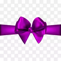 纸紫色色带夹艺术-粉红色丝带