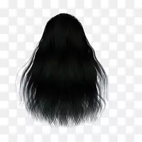 黑发，人类发色，假发，棕色头发，长发