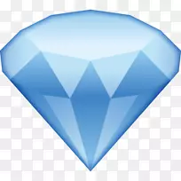 印纸蓝色钻石戒指-钻石