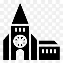 计算机图标教堂图符号-教堂