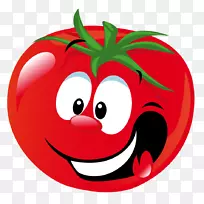 罗马番茄樱桃番茄卡通蔬菜剪贴画-番茄