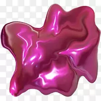 紫色粉红黏液
