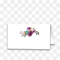 紫丁香，洋红，授粉者-水彩画婚礼