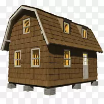 甘伯勒房屋计划屋顶小房子运动-平房