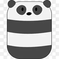 大熊猫电脑图标电脑鼠标剪贴画