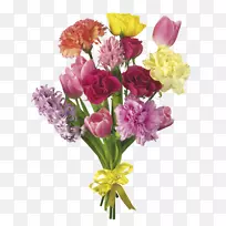 花束康乃馨郁金香切花.花束