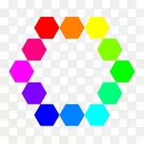 六角圆多边形点夹艺术.六边形