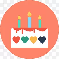 生日蛋糕电脑图标派对-出生