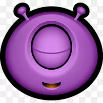 外星表情笑脸电脑图标剪辑艺术睡眠