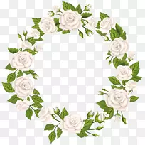 婚礼邀请函花束-白色玫瑰
