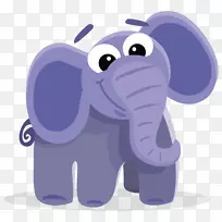 非洲象剪贴画-可爱的大象