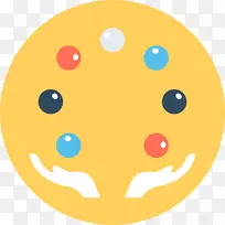 表情笑脸圈夹艺术杂耍