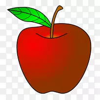 苹果铅笔剪贴画-红苹果