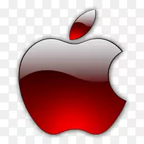 iPhone 7糖果苹果电脑图标-红苹果