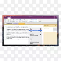 Microsoft OneNote计算机软件光学字符识别屏幕截图-OneNote